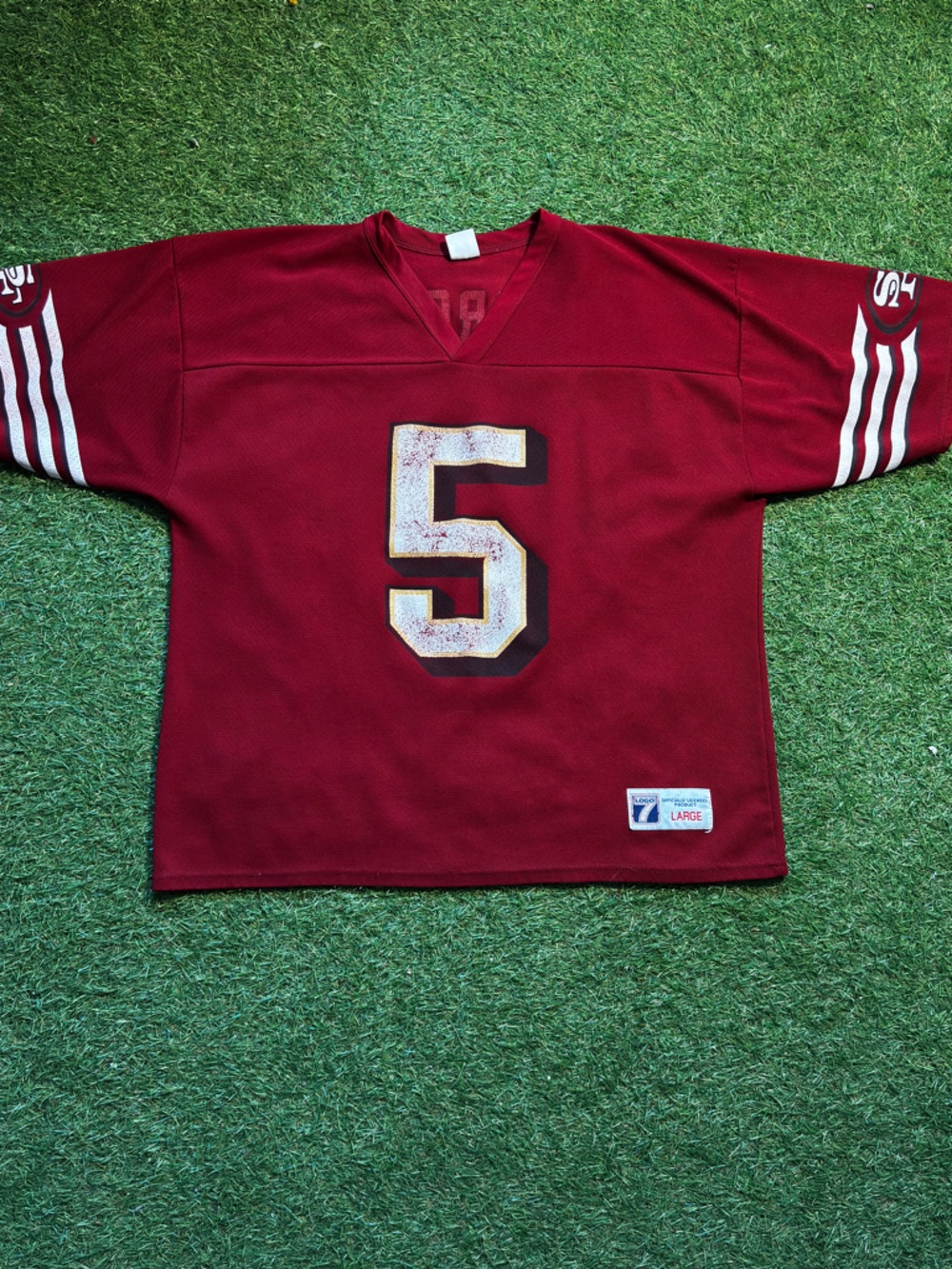90s San Francisco 49ers Garcia red jersey size Large